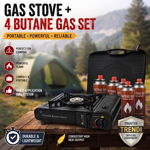 Portable camping gas stove - portable,