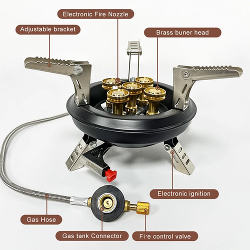 Portable camping gas stove - camping,