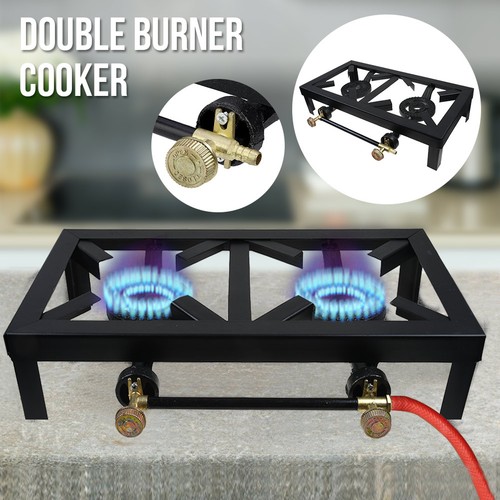 Portable double burner cast - portable,