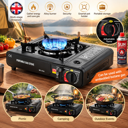Portable butane gas - portable, stove