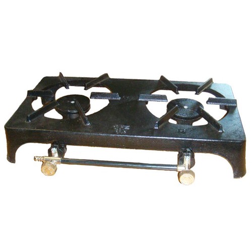 Cast iron two burner lpg - iron,