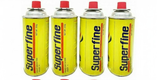 Butane gas canisters for - 4,